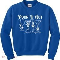 Pour It Out Sweet Magnolias Gift Kids Sweatshirt thumb 0