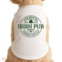 Paddy's Irish Pub Est 1631 Whiskey And Ale Irish St Patrick's Day Doggie Tank thumb 0