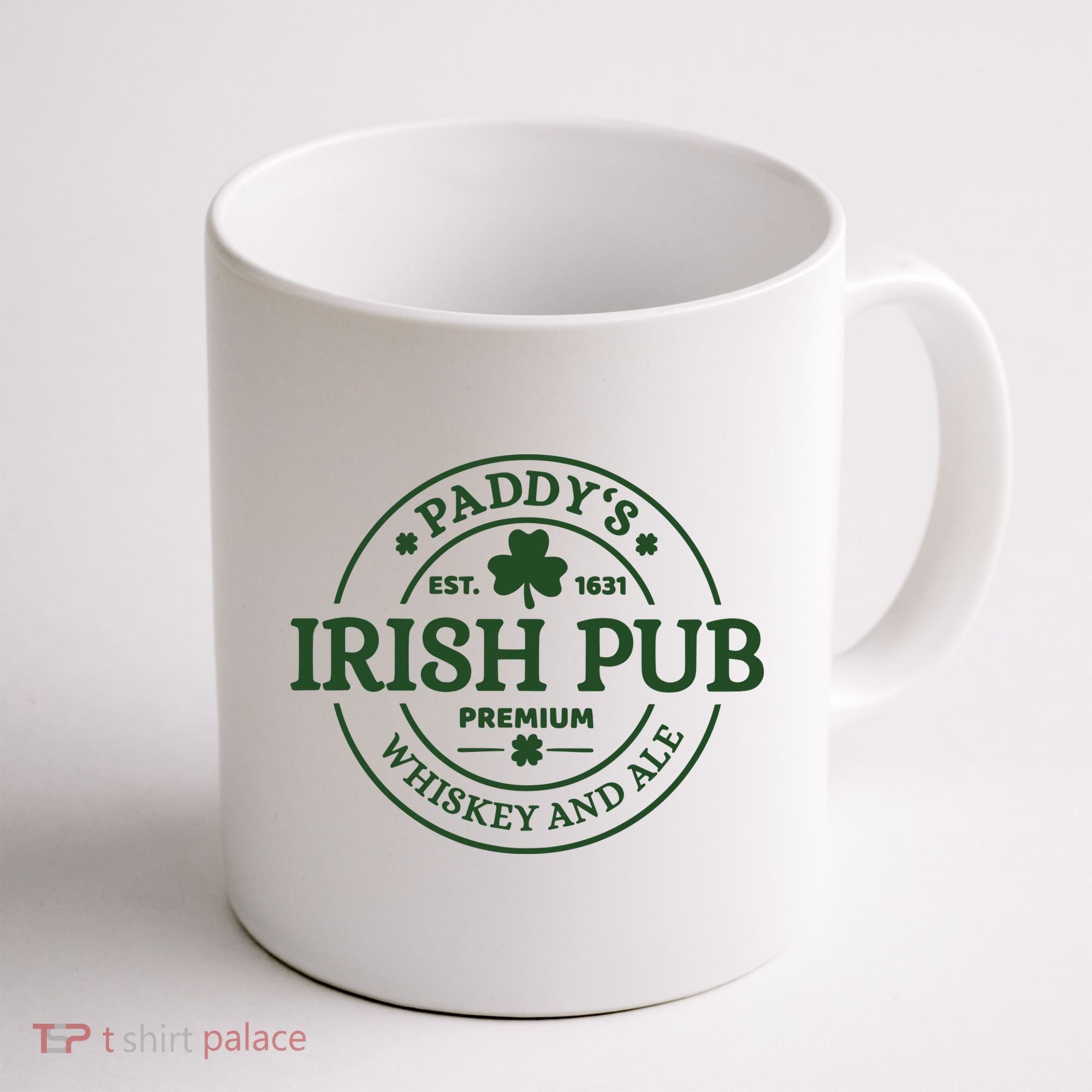 Paddy's Irish Pub Est 1631 Whiskey And Ale Irish St Patrick's Day Coffee Mug
