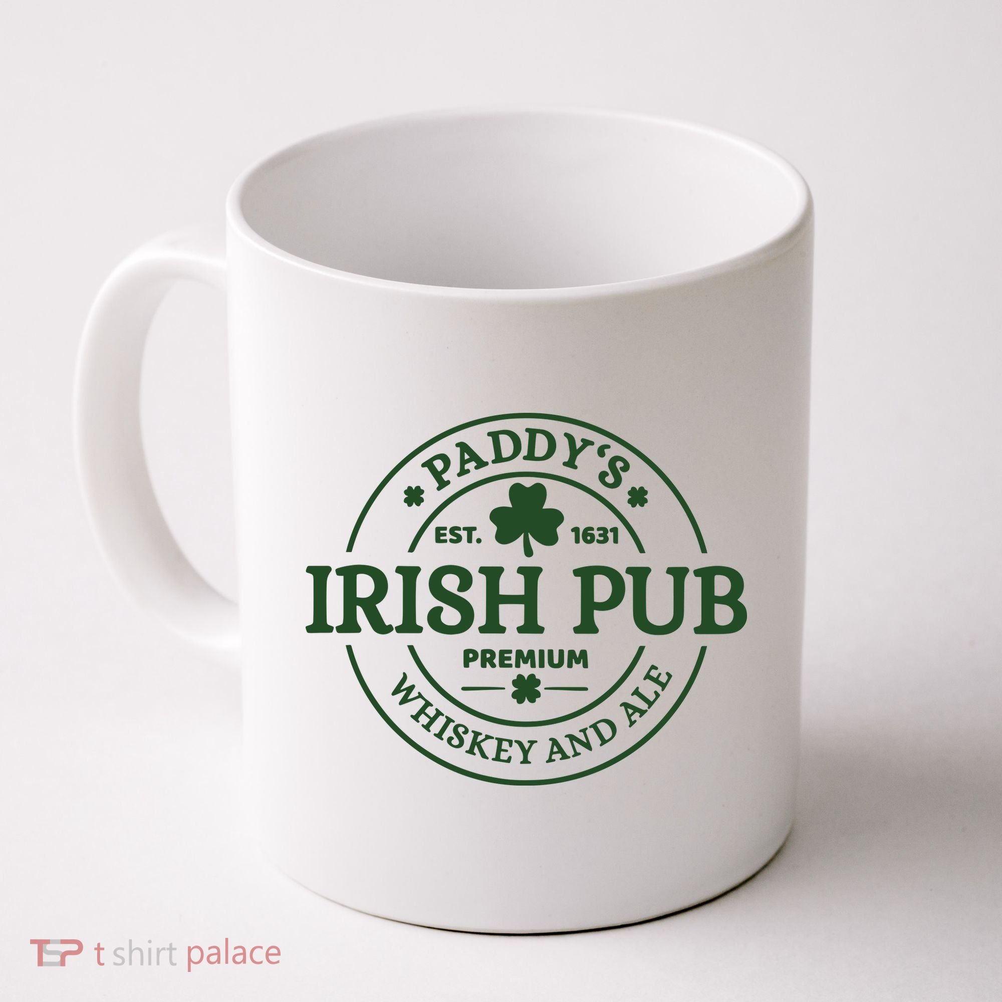 Paddy's Irish Pub Est 1631 Whiskey And Ale Irish St Patrick's Day Coffee Mug