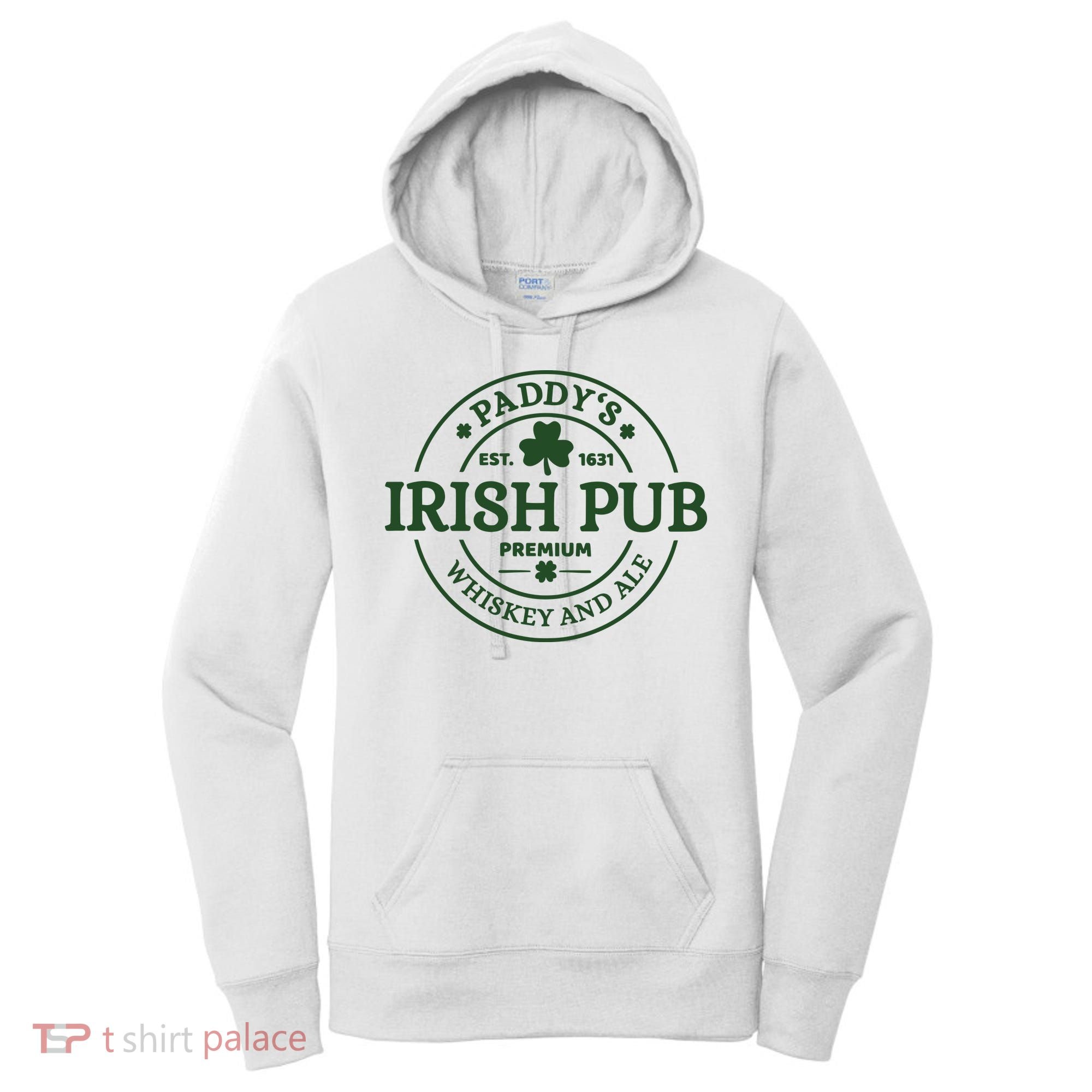 Paddy's Irish Pub Est 1631 Whiskey And Ale Irish St Patrick's Day Women's Hoodie
