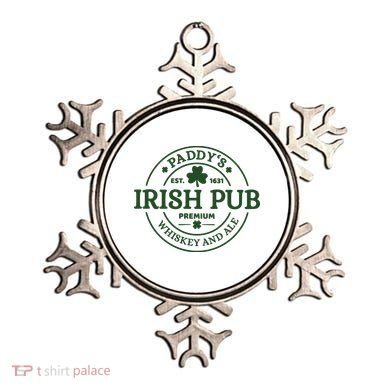 Paddy's Irish Pub Est 1631 Whiskey And Ale Irish St Patrick's Day Ornament