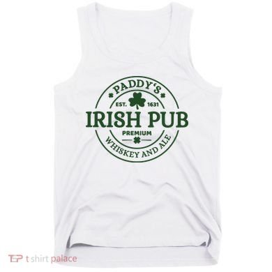 Paddy's Irish Pub Est 1631 Whiskey And Ale Irish St Patrick's Day Tank Top