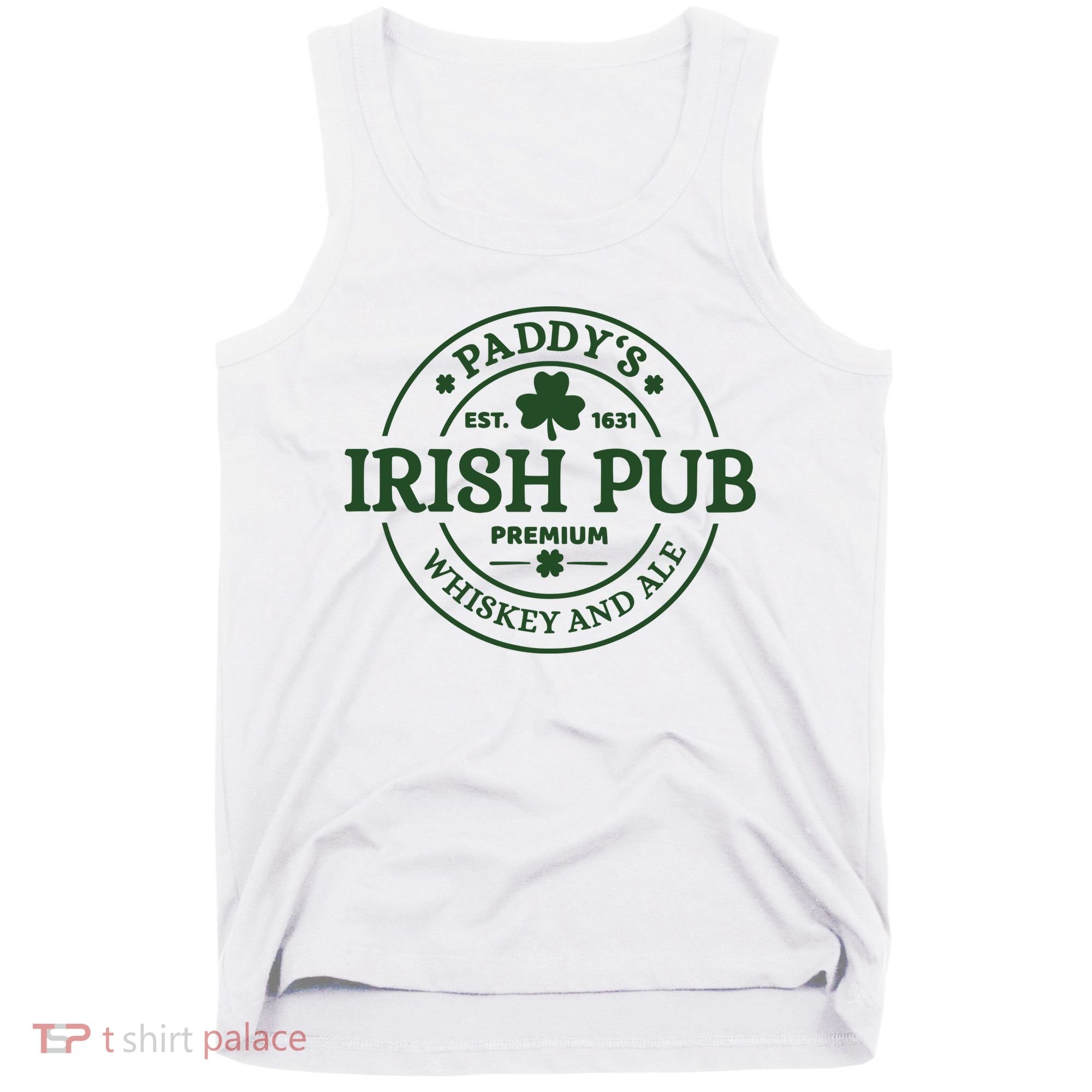 Paddy's Irish Pub Est 1631 Whiskey And Ale Irish St Patrick's Day Tank Top