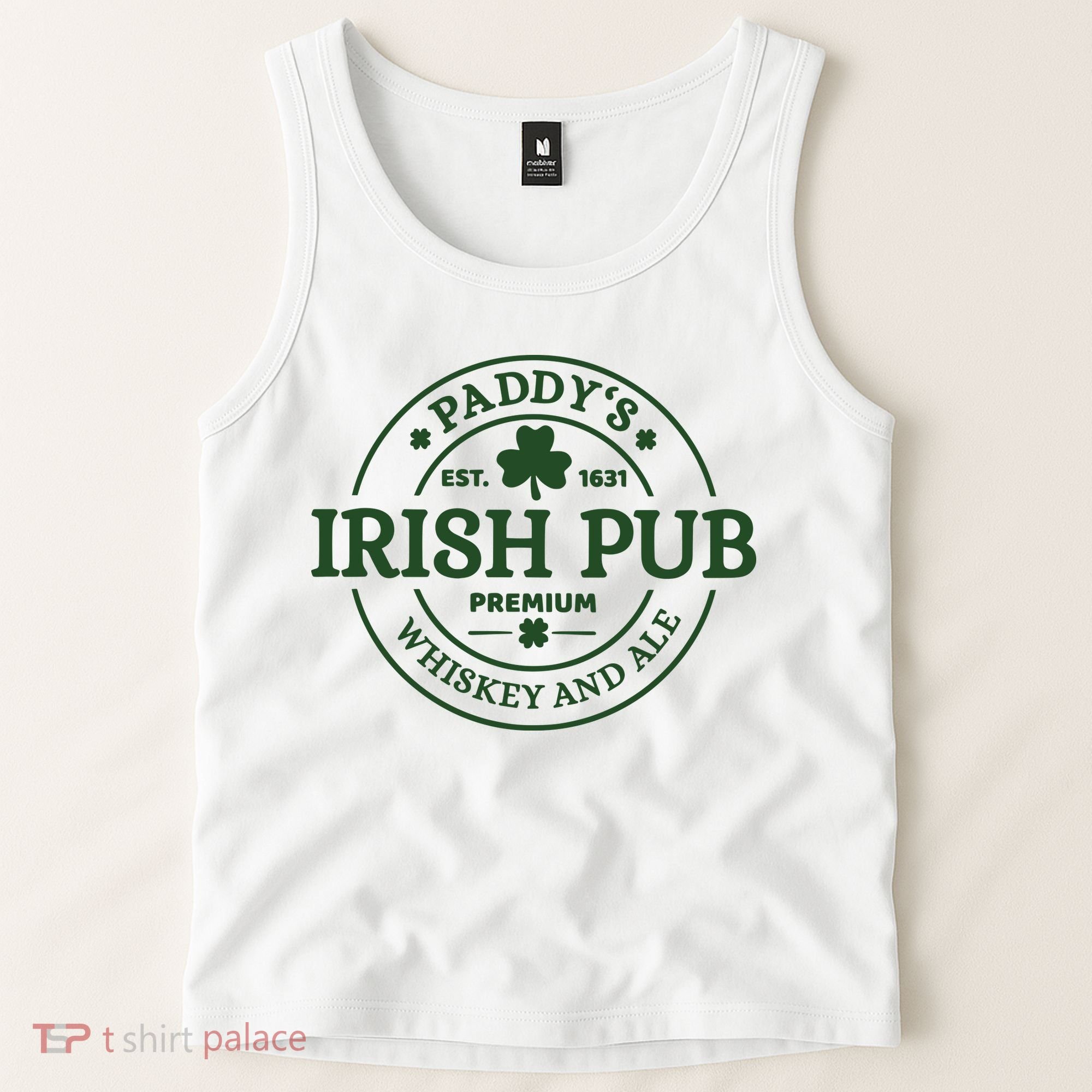 Paddy's Irish Pub Est 1631 Whiskey And Ale Irish St Patrick's Day Tank Top