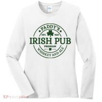 Paddy's Irish Pub Est 1631 Whiskey And Ale Irish St Patrick's Day Women's Long Sleeve Shirt thumb 0