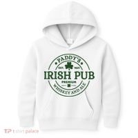 Paddy's Irish Pub Est 1631 Whiskey And Ale Irish St Patrick's Day Kids Hoodie thumb 0