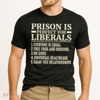 Prison Is Perfect For Liberals Cooling Performance Crew T-Shirt thumb 2