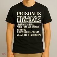 Prison Is Perfect For Liberals T-Shirt thumb 3