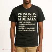 Prison Is Perfect For Liberals Tall T-Shirt thumb 2