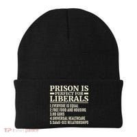 Prison Is Perfect For Liberals Beanie thumb 0