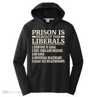 Prison Is Perfect For Liberals Performance Fleece Hoodie thumb 0