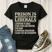 Prison Is Perfect For Liberals Women's T-Shirt thumb 3