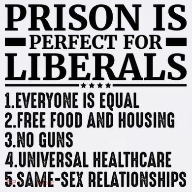 Prison Is Perfect For Liberals Garment-Dyed Sweatshirt