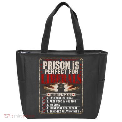 Prison Is Perfect For Liberals Funny Anti Liberal Quote Tote Bag