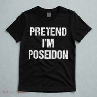 Pretend Im Poseidon Costume Greek God Halloween Party T-Shirt thumb 5