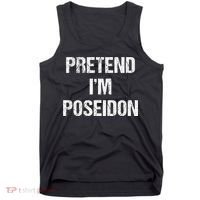 Pretend Im Poseidon Costume Greek God Halloween Party Tank Top thumb 0