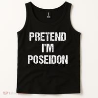 Pretend Im Poseidon Costume Greek God Halloween Party Tank Top thumb 2