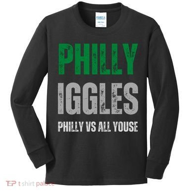 Philly Iggles Philly Vs All Youse Kids Long Sleeve Shirt