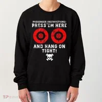 Passenger Instructions Press Em Here Women's Sweatshirt thumb 0