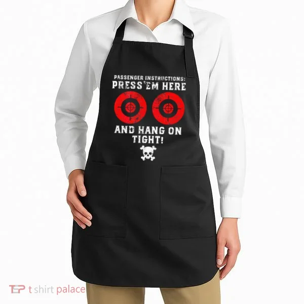 Passenger Instructions Press Em Here Apron