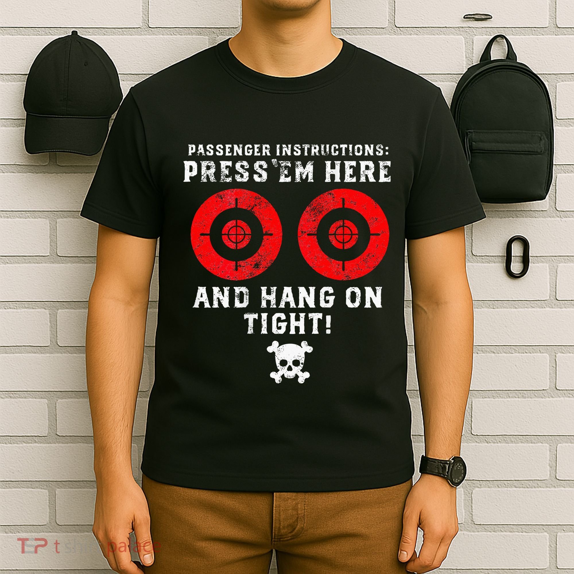 Passenger Instructions Press Em Here T-Shirt