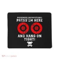 Passenger Instructions Press Em Here Mousepad thumb 0