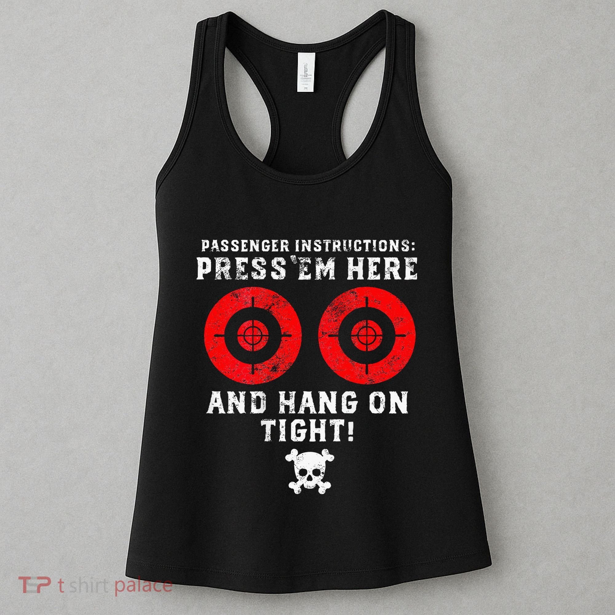 Passenger Instructions Press Em Here Women's Tank Top