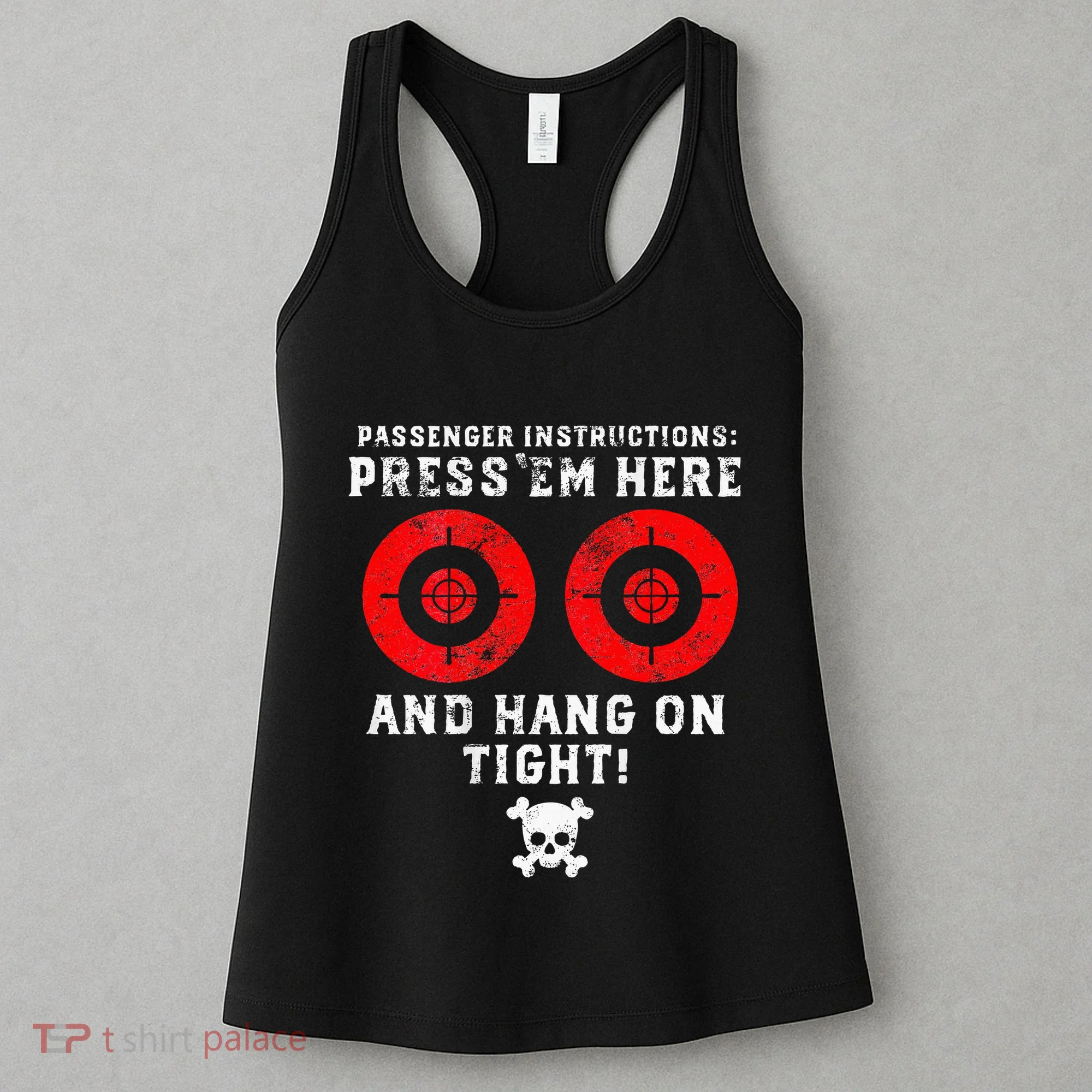 Passenger Instructions Press Em Here Women's Tank Top