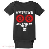 Passenger Instructions Press Em Here Baby Bodysuit thumb 0