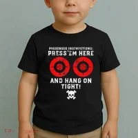 Passenger Instructions Press Em Here Toddler T-Shirt thumb 2