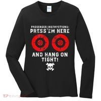 Passenger Instructions Press Em Here Women's Long Sleeve Shirt thumb 0