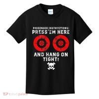 Passenger Instructions Press Em Here Kids T-Shirt thumb 0