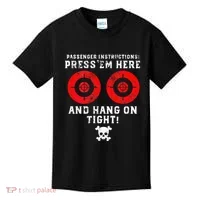 Passenger Instructions Press Em Here Kids T-Shirt thumb 0
