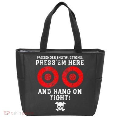 Passenger Instructions Press Em Here Tote Bag