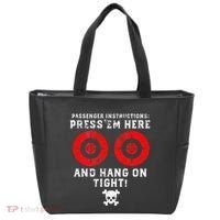 Passenger Instructions Press Em Here Tote Bag thumb 0