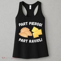 Polish Italian Pride Funny Part Pierogi Part Ravioli Foodie Women's Tank Top thumb 3