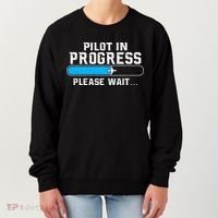 Pilot In Progress Airline Pilot Aviation Aircraft Lover Women's Sweatshirt thumb 0