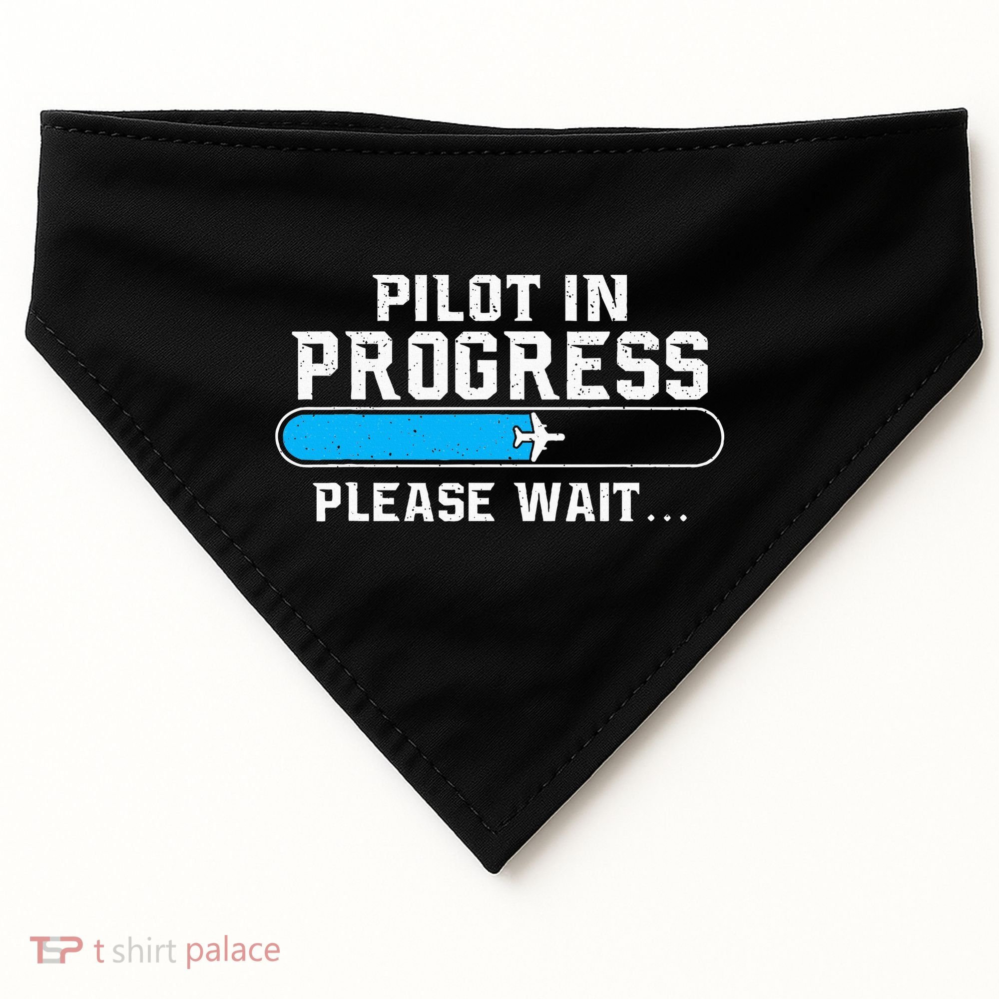 Pilot In Progress Airline Pilot Aviation Aircraft Lover USA-Made Doggie Bandana