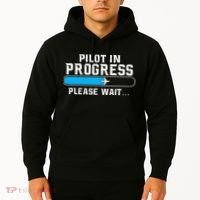 Pilot In Progress Airline Pilot Aviation Aircraft Lover Hoodie thumb 2