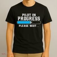 Pilot In Progress Airline Pilot Aviation Aircraft Lover T-Shirt thumb 3