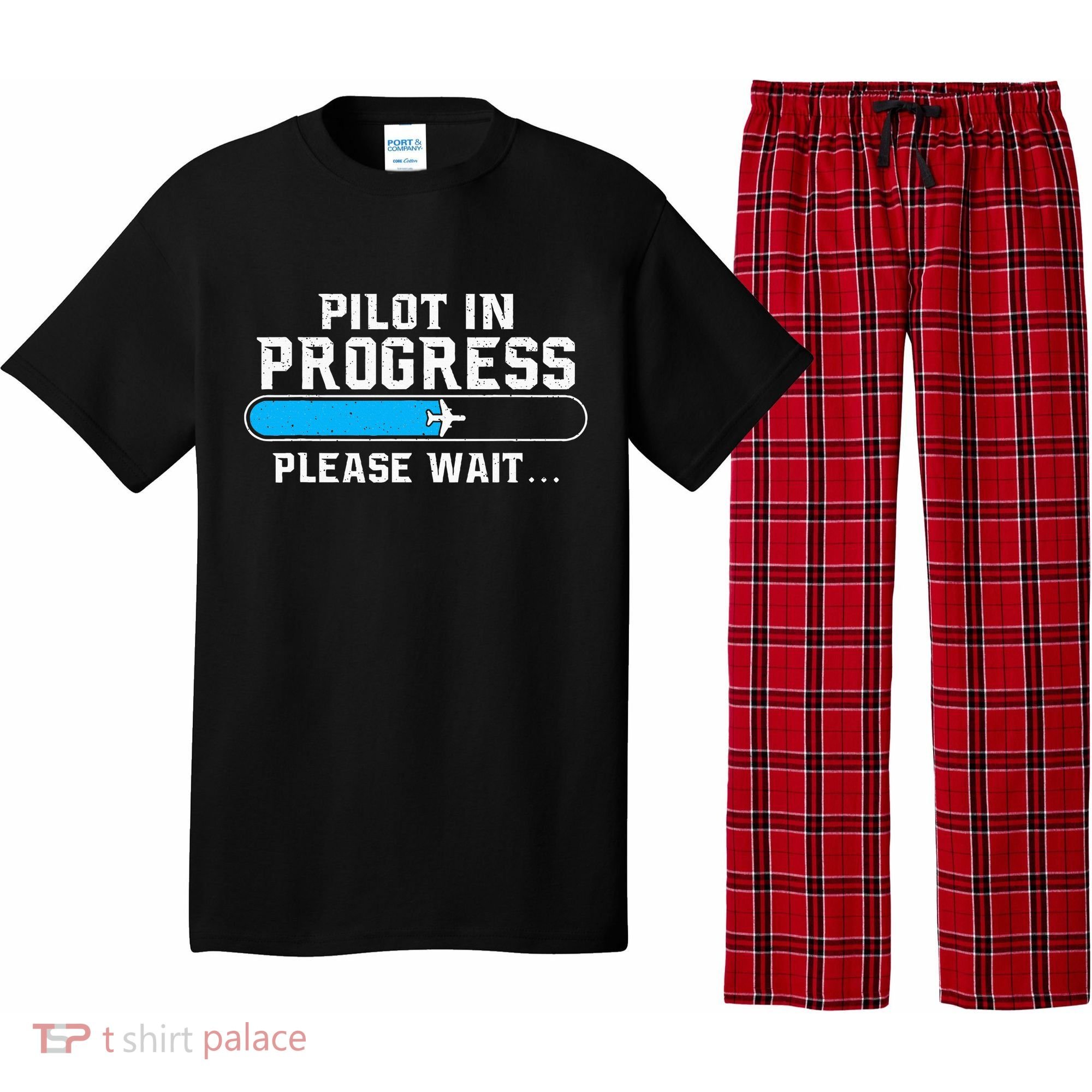 Pilot In Progress Airline Pilot Aviation Aircraft Lover Pajama Set