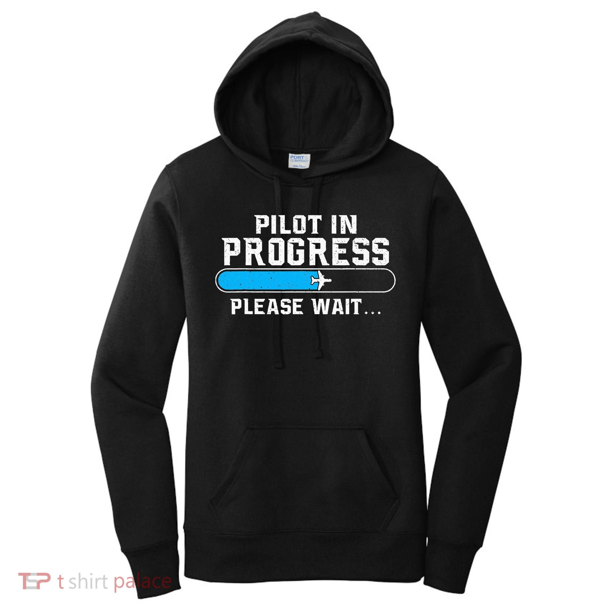 Pilot In Progress Airline Pilot Aviation Aircraft Lover Women's Hoodie