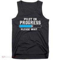 Pilot In Progress Airline Pilot Aviation Aircraft Lover Tank Top thumb 0