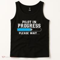 Pilot In Progress Airline Pilot Aviation Aircraft Lover Tank Top thumb 2