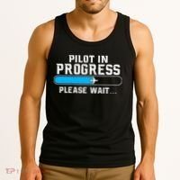 Pilot In Progress Airline Pilot Aviation Aircraft Lover Tank Top thumb 3