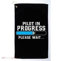 Pilot In Progress Airline Pilot Aviation Aircraft Lover Golf Towel thumb 0