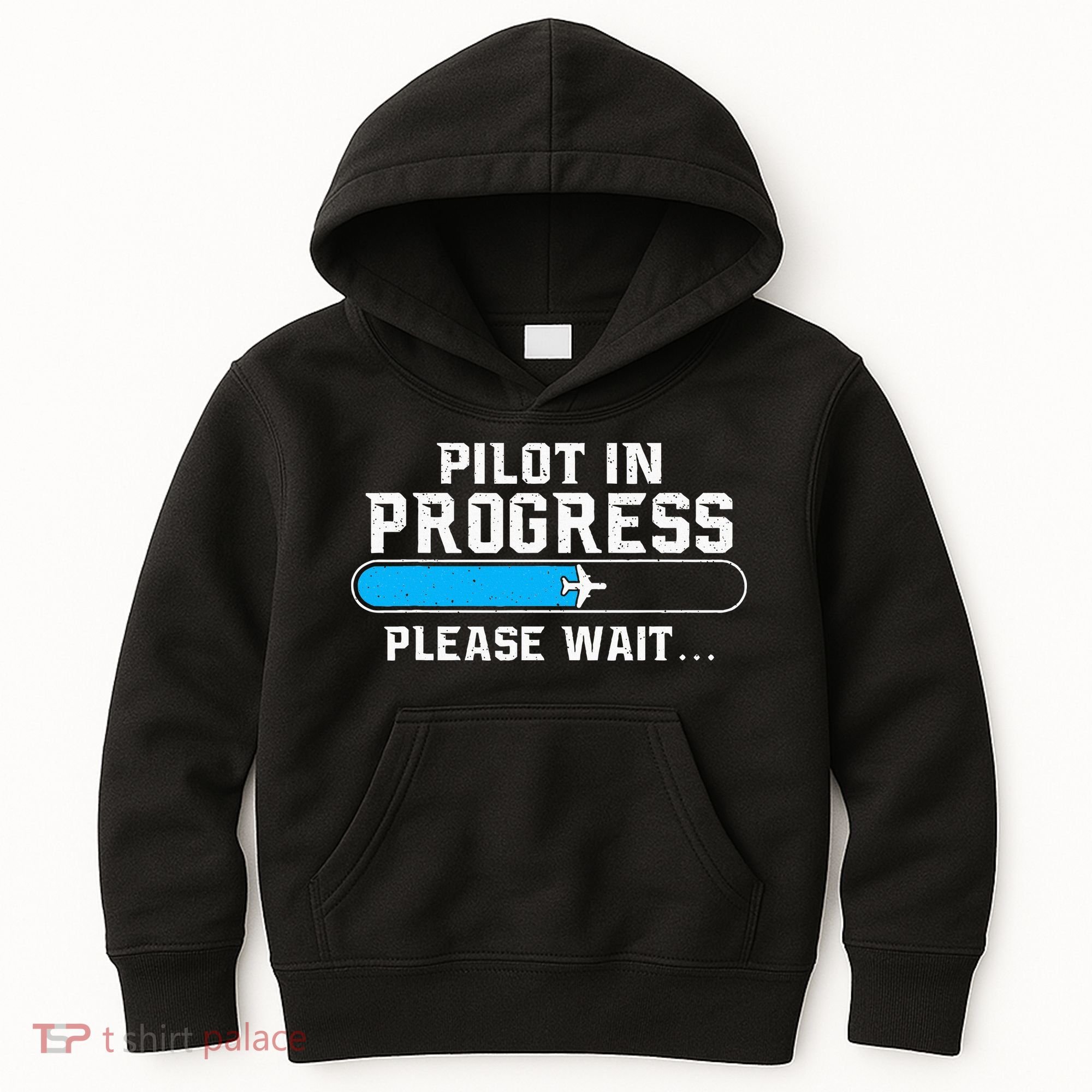 Pilot In Progress Airline Pilot Aviation Aircraft Lover Kids Hoodie