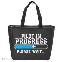 Pilot In Progress Airline Pilot Aviation Aircraft Lover Tote Bag thumb 0