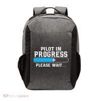 Pilot In Progress Airline Pilot Aviation Aircraft Lover Vector Backpack thumb 0